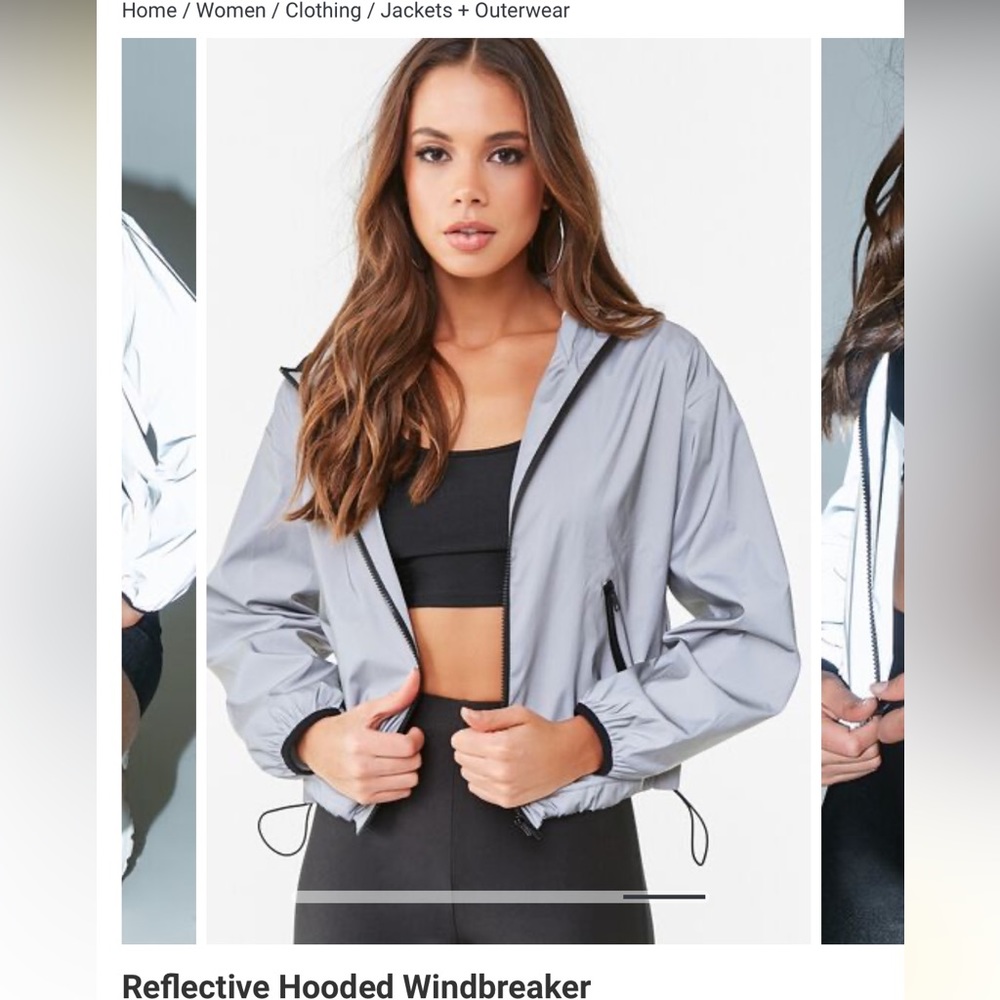 BRAND NEW ‼️ Forever 21 reflective wind breaker